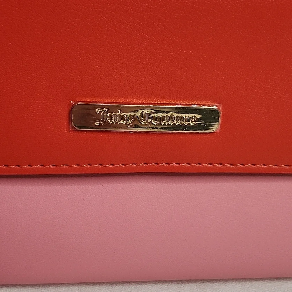 Juicy Couture Two-tone Crossbody Bag with Lily Pulitzer ID Keychain Coin Purse